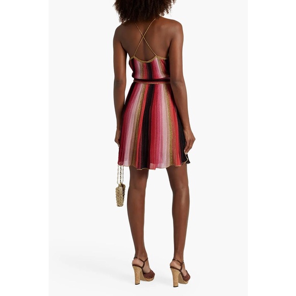 Missoni Metallic Crochet Knit Mini Dress - Picture 2 of 10